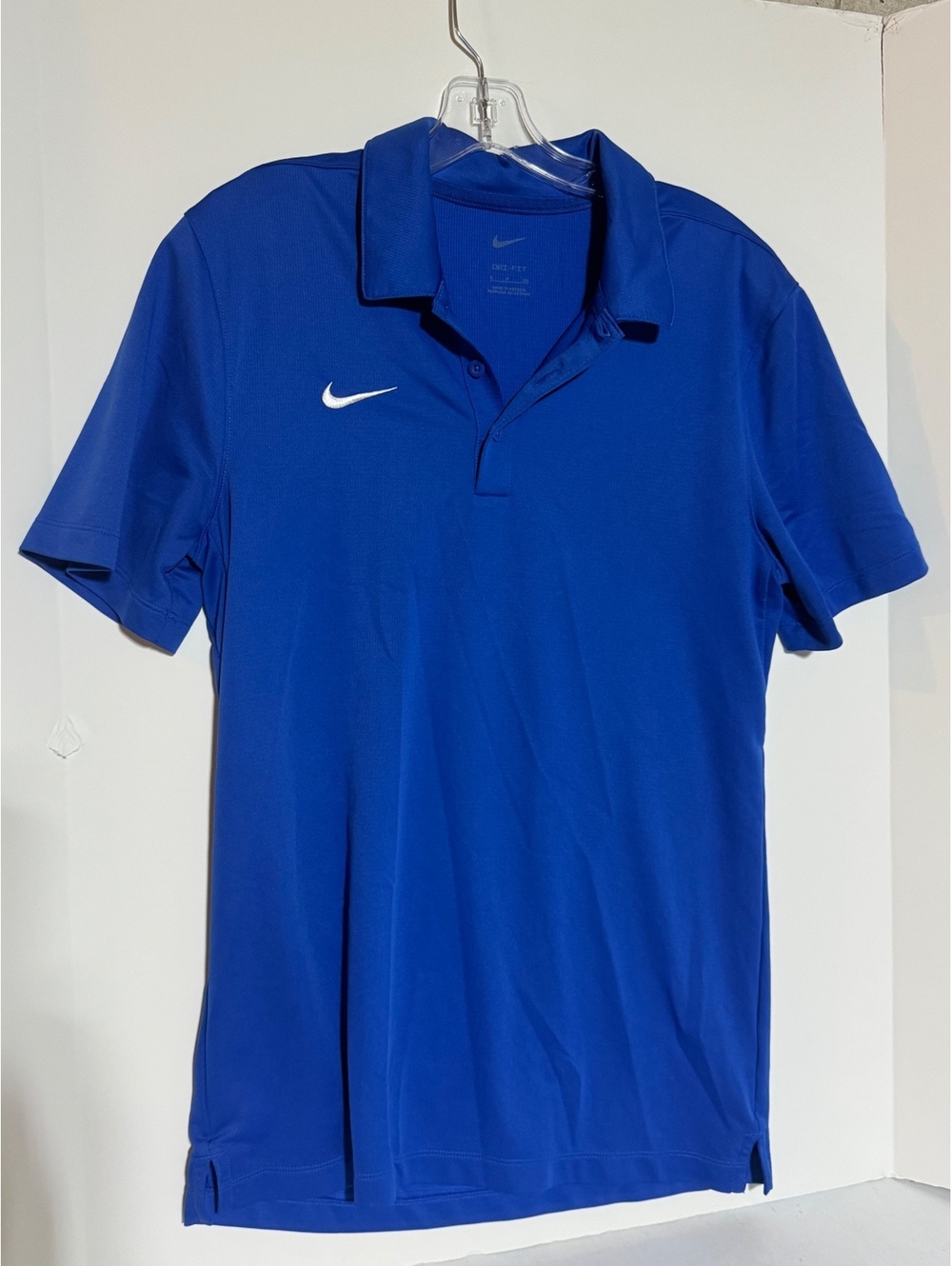 Nike Men’s Dri Fit Franchise polo shirt small Royal Blue
